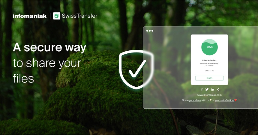 SwissTransfer file transfer svizzero